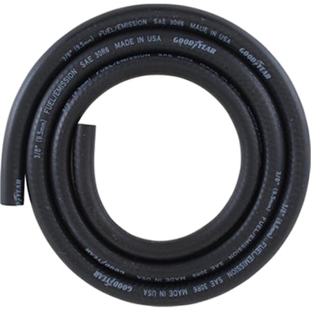 Ldr Industries 5 ft. Fuel Tubing, Black - 0.38 x 0.75 in. LD44826